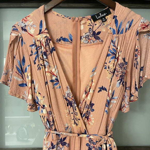 Lulus pink floral dress - Picture 2 of 3